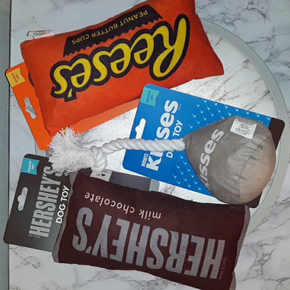 Hershey's Squeaky Dog Toy‎ Set